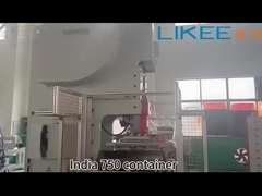 Automatic 750 Model Food Container Aluminium Foil Making Operation Video