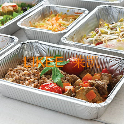 kupować Piknikowy aluminiowy pojemnik na folię prostokątny do zamrażarki, piekarnika i kuchenki mikrofalowej online manufacture