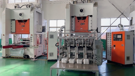 kupować 3-fazowa półautomatyczna maszyna do produkcji pojemników z folii aluminiowej 75 uderzeń/min online manufacture