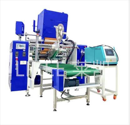 kupować Automatyczna 6 wałów Siemens PLC House Foil Rewinding Machine Z 305m długości zwrotu online manufacture