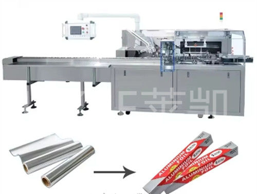 jakość  1500kg Automatic Cartoning Machine For Small Foil Roll Packing 30-60 Boxes/min Fabryka