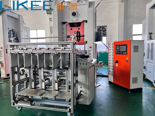 kupować LK-T80 Aluminum Foil Container Making Machine with 35-70 Strokes Per Minute for Square Tray Production and 80ton Press Capacity online manufacture