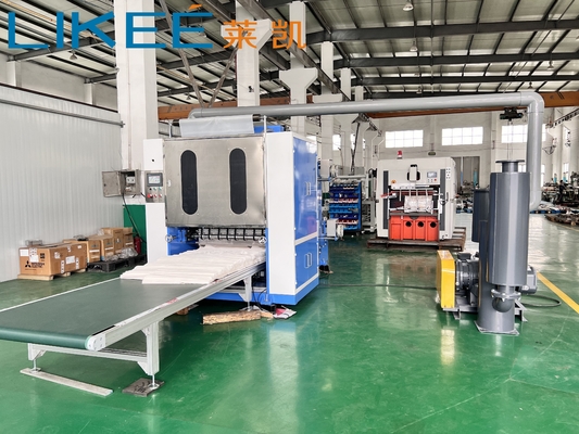 kupować LKWP980 Pop Up Wax Paper Folding Machine V Fold Cross Folding Continuous Extraction Typ online manufacture