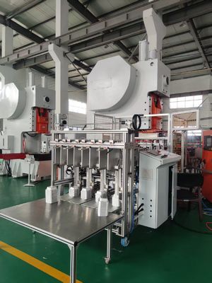 kupować LK-T63 Aluminum Foil Container Making Machine with Automatic Scrap Recycling 19KW Motor Power and 38~70 Times/min Working Speed online manufacture