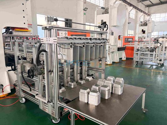kupować 63-tonowa maszyna do produkcji pojemników z folii aluminiowej z 1-roczną gwarancją i dożywotnim wsparciem technicznym produkcja online