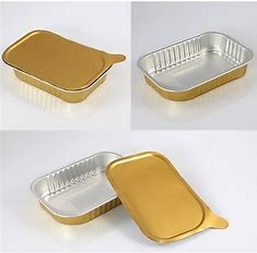 kupować Jednorazowe aluminiowe pojemniki cateringowe dla linii lotniczych o grubości 0,25 mm online manufacture