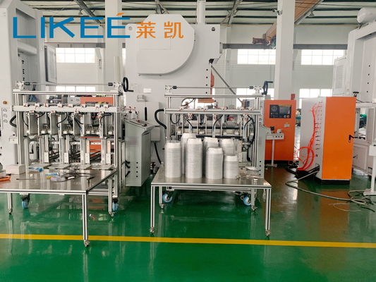 Automatyczna LK-T63 Aluminium Foil Container Pressing Machine 6.5 Inch 32 Micro Round Pan