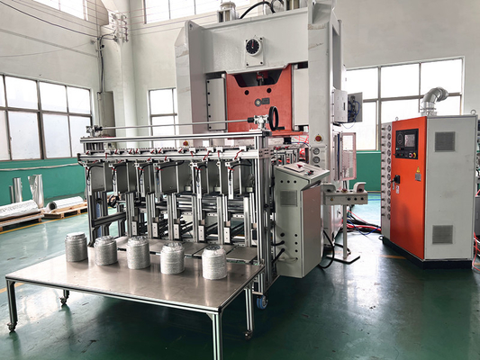 Całkowicie zautomatyzowana z dostosowaną formą Aluminium Foil Container Making Machine And Siemens Motor