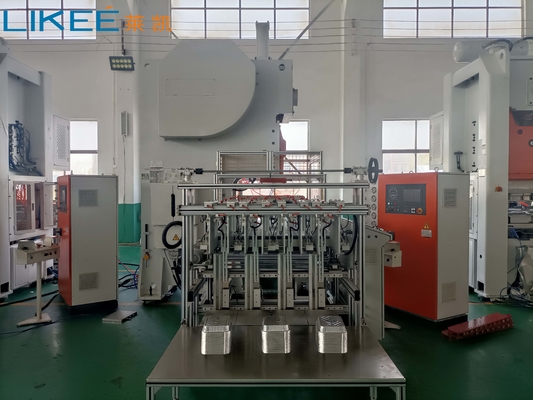 Wysoka wydajność 3 WYJADY W pełni automatyczna maszyna do produkcji pojemników z folii aluminiowej