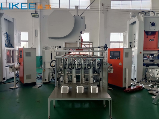 Wysokowydajna automatyczna maszyna do produkcji aluminiowych pojemników z folii, typu C-Frame