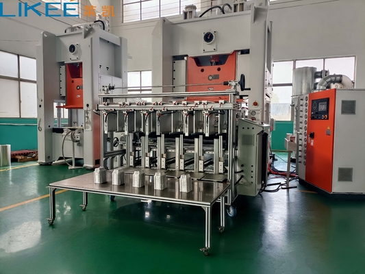 6 otworów 380v 50Hz Srebro Aluminium Foil Plate Making Machine