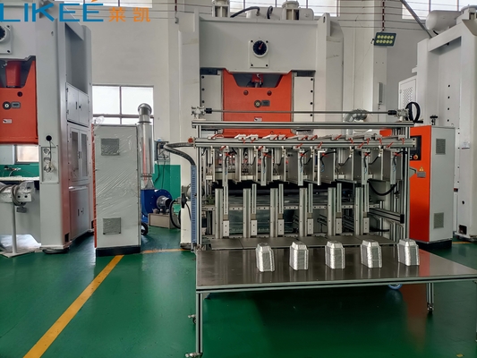 Maszyna do produkcji pojemników na żywność z folii aluminiowej 12000 szt./godzinę z silnikiem Siemens 380V 50HZ