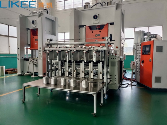 130-tonowa, w pełni automatyczna maszyna do produkcji pojemników z folii aluminiowej, 380V 50Hz LK-T130