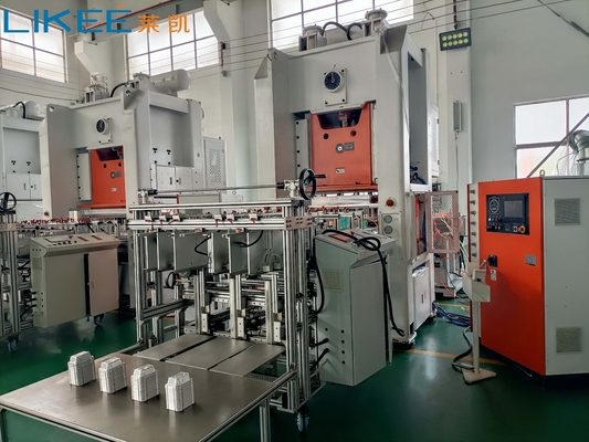Mistubishi PLC 80Ton Automatyczna maszyna do opakowań z folii aluminiowej do pakowania szybkiego jedzenia