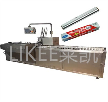 Maszyna do pakowania folii aluminiowej w małych rolkach do białego kartonu 60 pudełek/min