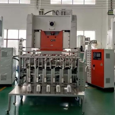 Elektryczna regulowana maszyna do produkcji pojemników z folii aluminiowej, 4~5 gniazd, 12000 sztuk/godzinę