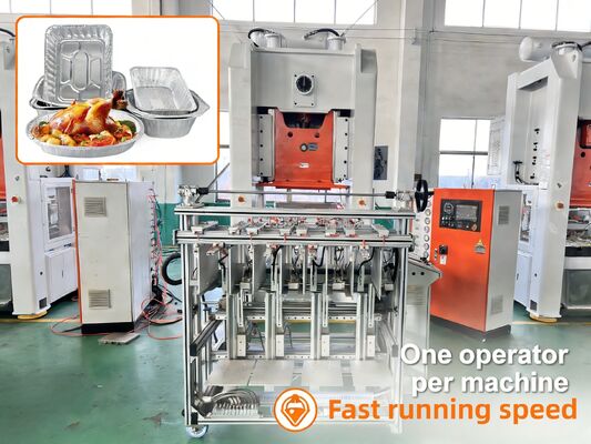LK-T80 Aluminum Foil Making Machine Container for Round Square Rectangle Trays